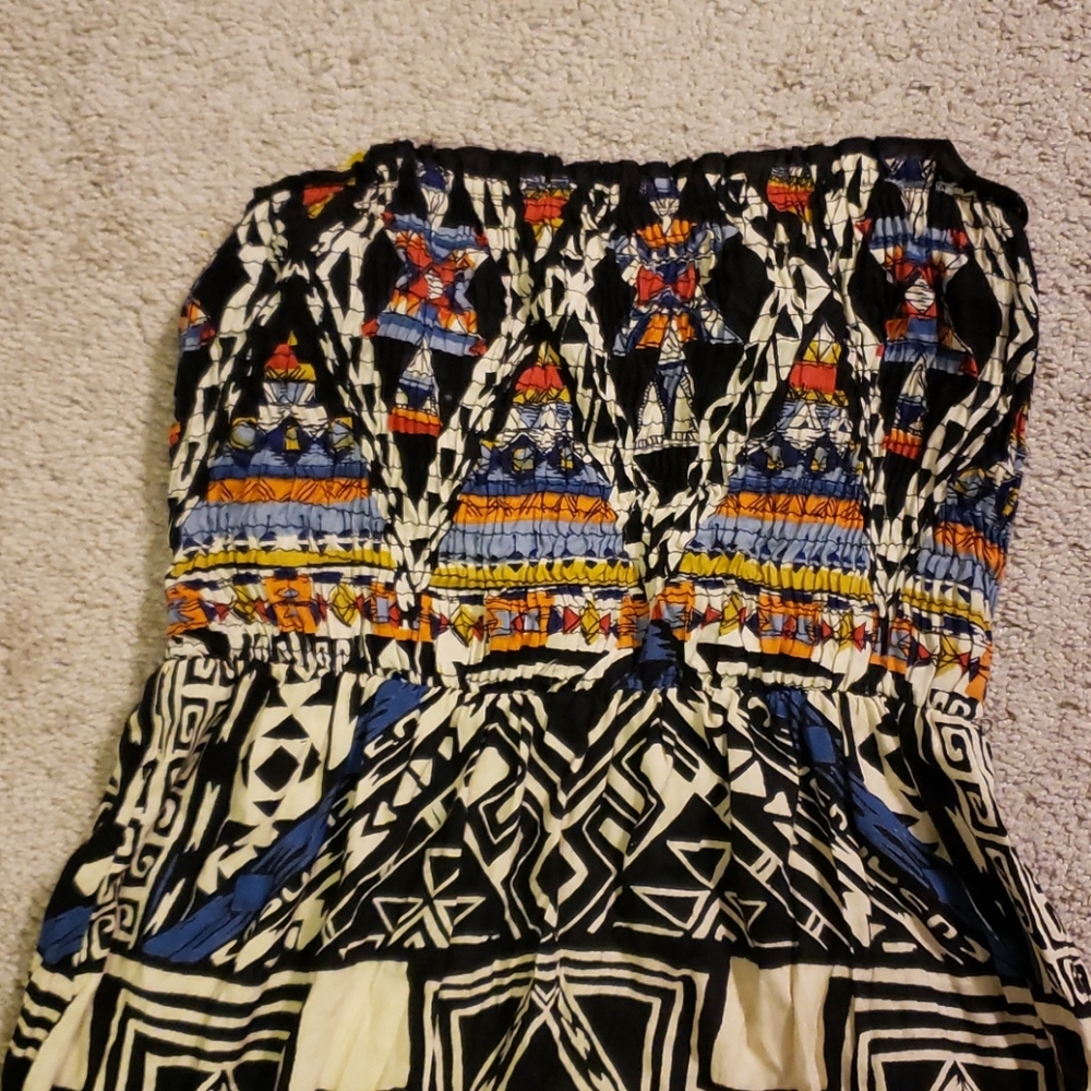 Angie strapless multicolor dress